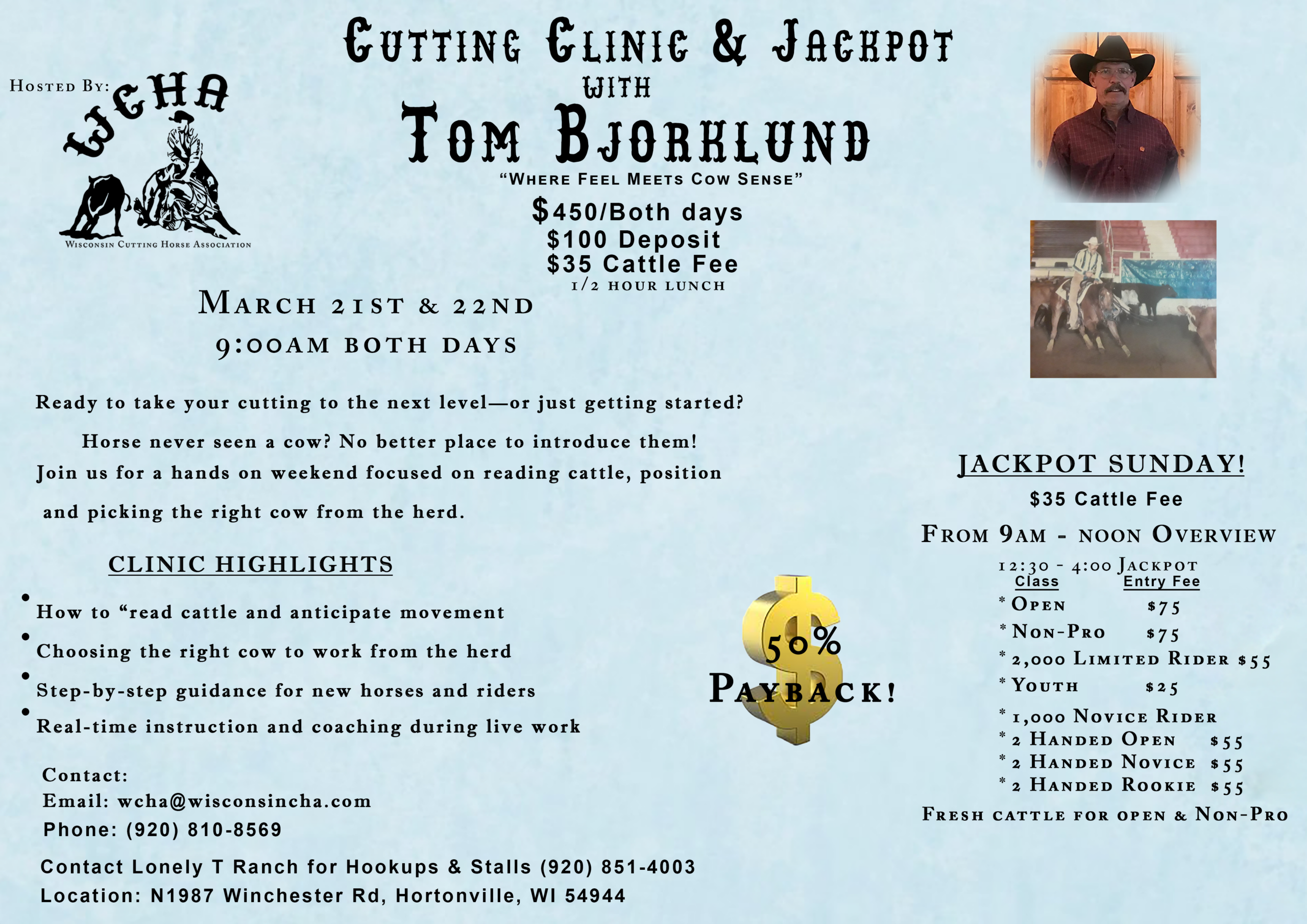 Two Day Cutting Horse Clinic